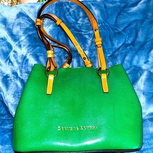 Dooney Sienna Shoulder Satchel Kelley Green